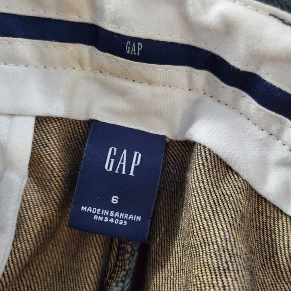 Gap Classic Pleated 100% Cotton Jean Pants  Size 6 - Picture 11 of 12